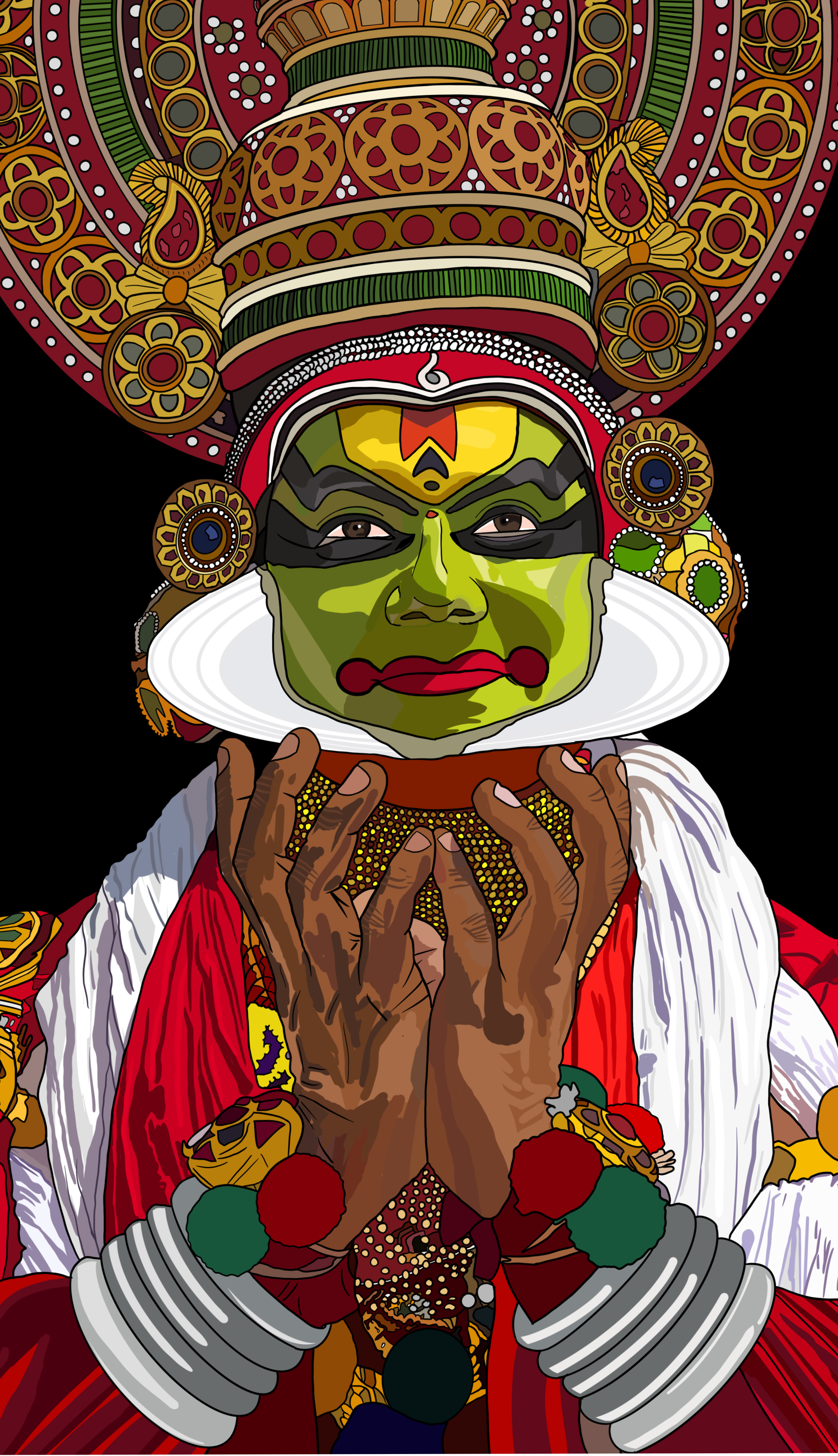 Kathakali - Digital Print